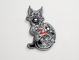 Tribal Cat - Wall Clock - thumbnail 1