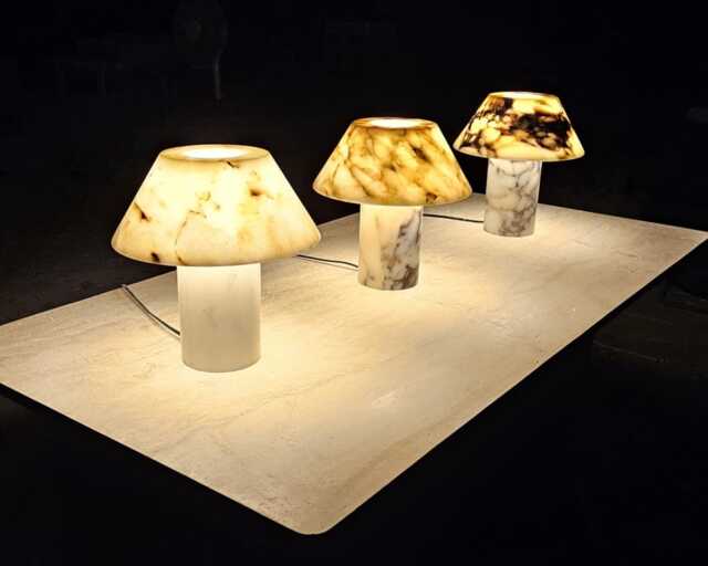 Calacatta Gold Marble Lampshade, Bedroom Lamp, Lamp - image 1