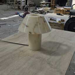 Calacatta Gold Marble Lampshade, Bedroom Lamp, Lamp - thumbnail 4