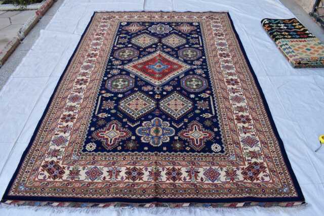7??10Ft Authentic Afghan Rug With Traditional Patterns, Carpet For Living Room - image 1