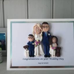 Personalised Family/ Group Portrait Birthday/ Mothers, Fathers Day Greeting Card By Hot Dough Creations - thumbnail 2