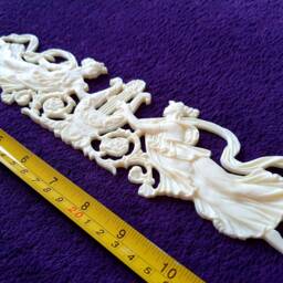 Large Gilt Or White French Style Decorative Wall Furniture Moulding Pediment Onlay Plaque Plastic Decoration - thumbnail 2