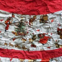 Extra Large Traditional Christmas Tree Skirt, Santa, Decoration - thumbnail 4