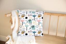 Safari Pillow, Adventurer Cushion, Baby Gift, Pillows, Children's Room Decor, Decor, Shower Nursery Pillow, Kids Pillows