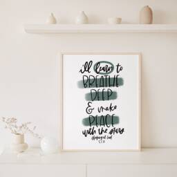 Enneagram 6 Sleeping At Last Lyrics Print - Gift Six Minimal Wall Art Office Decor Encouraging Gifts - thumbnail 2