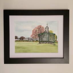 Sheffield Art Print/Weston Park/Watercolour Illustration Mounted Print/Yorkshire - thumbnail 2