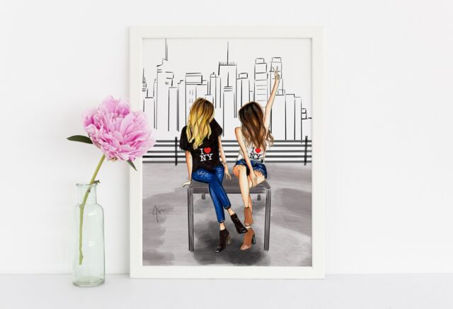 Art Printcityscape - Fashion Illustration Print - Fashion Sketch Print- Wall Decor By Melsy's Illustrations - image 1
