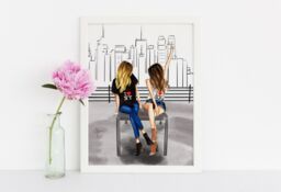 Art Printcityscape - Fashion Illustration Print - Fashion Sketch Print- Wall Decor By Melsy's Illustrations - thumbnail 1