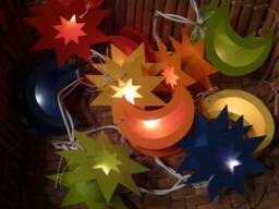 Moon & Star String Lights For Children's Rooms - Individual Color Selection Various Designs - thumbnail 1