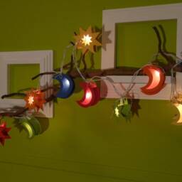 Moon & Star String Lights For Children's Rooms - Individual Color Selection Various Designs - thumbnail 2