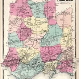 Antique Fairfield Connecticut Map Print Vintage Wall Art - thumbnail 3