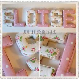 Fabric Letters, Wall Nursery Decor, Baby Gift, New Baby, Name, Name Gifts Girl, For Boys, Letters - thumbnail 2