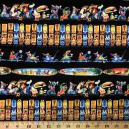 Kitchen Valance - Tropical Surf Party Bird Toucan Parrot Tiki Farmhouse Country Curtain - thumbnail 2