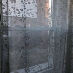 Sheer Curtains, White Curtains , Garden Butterfly - thumbnail 3