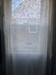 Sheer Curtains, White Curtains , Garden Butterfly - thumbnail 1