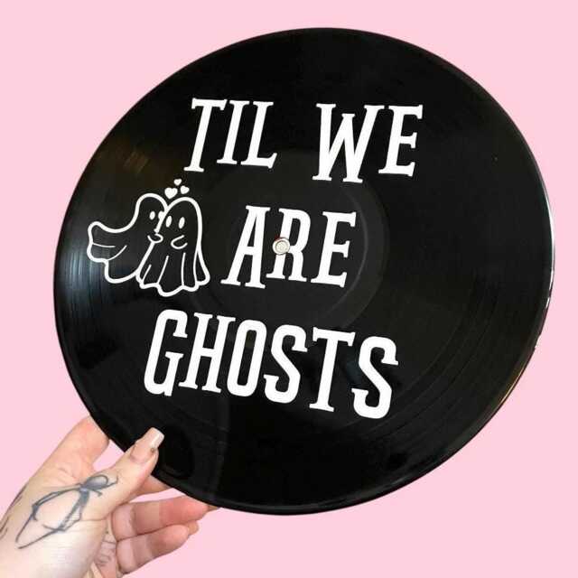 Til We Are Ghosts Record Wall Art, Gothic, Music Lover, Gift, Vinyl, Tattoo Style, Retro Decor - image 1