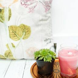 Handmade Floral Botanical Cushion, Bridal Bouquet Design, Compliments Home Interiors, Perfect Decor - thumbnail 3