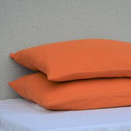 Pink Linen Pillowcase With Envelope Closure/Washed Soft Pillow Cover Stonewashed Standard, Queen, King Sham - thumbnail 3