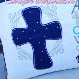 A Daily Dose Of Jesus' Word Bundle Storybook Pillow Designs - 5x7 Design Includes 2 Digital Designs Cross Applique & Words - thumbnail 2