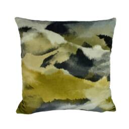 Harlequin - Minako Gold/Charcoal Dramatic Landscape Velvet Cushion Cover Throw Pillow Designer Home Decor - thumbnail 2