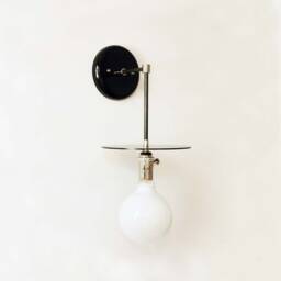 Nickel & Black Vanity Sconce Light - Modern Handmade Fixture