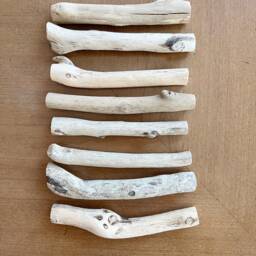 Mini Macrame Wall Hanging Oregon Driftwood, Boho Linen Decor - thumbnail 4