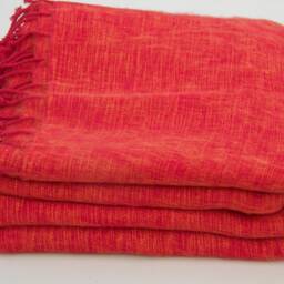 Hand-Loomed Green Yak Wool Blanket Large Travel Shawl, Nepal - thumbnail 3