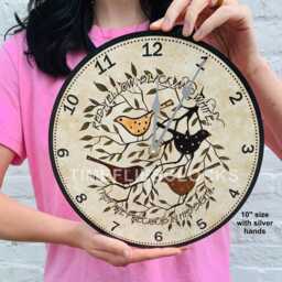 Bird Clock - Religious Folk Birds Clock - thumbnail 2