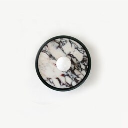 Calacatta Viola Marble Sconce - Black Mid Century Wall Light - thumbnail 2