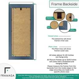 Panoramic Size Traditional Ornate Photo Frame - Handmade Dahlia Picture Wall Art Display Custom For Her Birthday Gift - thumbnail 3