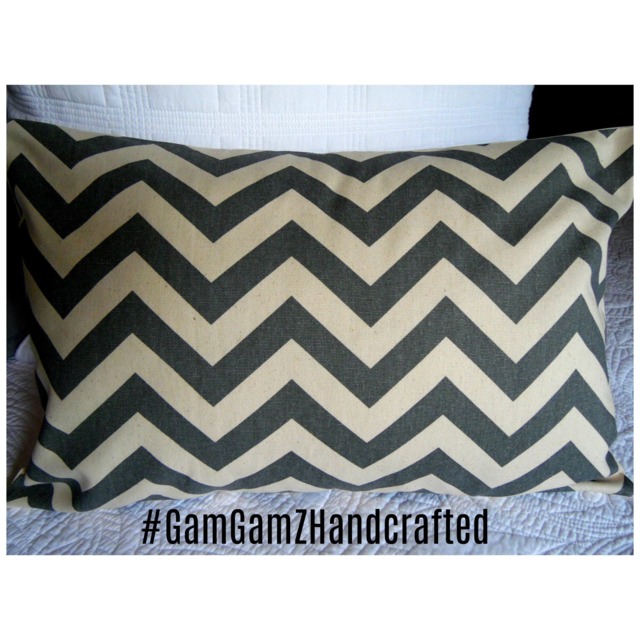 Chevron.grey.natural. Pillow Cover. Fall Decor.farmhouse Decor.slipcovers.toss Pillows.throw Pillows - image 1