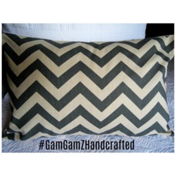 Chevron.grey.natural. Pillow Cover. Fall Decor.farmhouse Decor.slipcovers.toss Pillows.throw Pillows - thumbnail 1