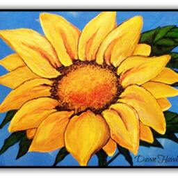 Yellow Sunflower Giclee Print Floral Wall Art - thumbnail 2