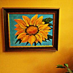 Yellow Sunflower Giclee Print Floral Wall Art - thumbnail 4