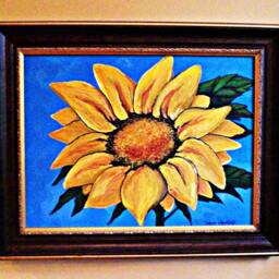 Yellow Sunflower Giclee Print Floral Wall Art - thumbnail 3