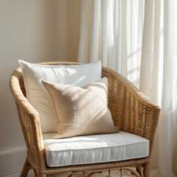 Rustic Linen Pillow Cover, Soft Burlap, Euro Sham - thumbnail 2