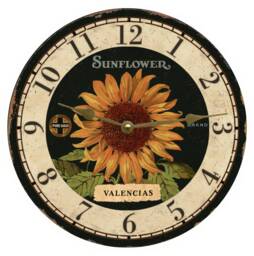 Valencias Sunflower Clock - thumbnail 1