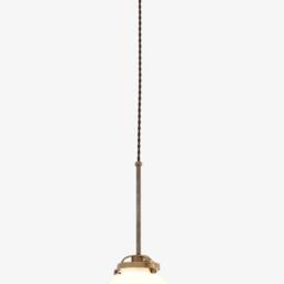 Handmade Solid Brass Globe Pendant Light, Modern Bistro Style - thumbnail 3