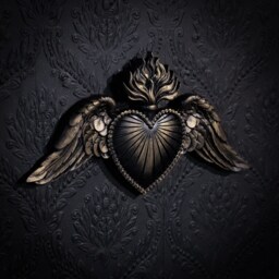 Fervour Winged Sacred Heart Plaque - Gothic Wall Home Decor Gallery By The Blackened Teeth - thumbnail 2