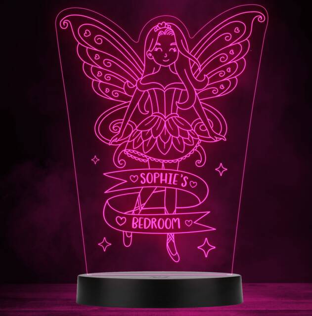 Fairy Magical Personalised Gift Colour Changing Led Lamp Night Light - image 1