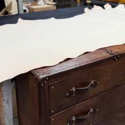 Black Millerain Handmade End Tables - English Bespoke Trunks - thumbnail 4