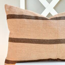 Brown Tribal Hemp Hand Woven Natural Dye Color Pillow Cover - thumbnail 2