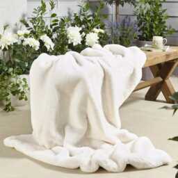 Handmade Cream Faux Fur Cushion Luxury Vegan Suede Pillow - thumbnail 3