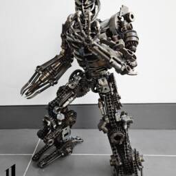 Recycled Metal Dreaded Robot - Medium Item - thumbnail 3