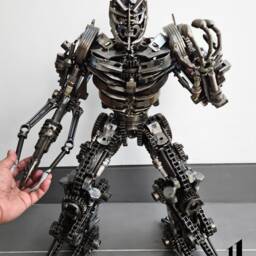 Recycled Metal Dreaded Robot - Medium Item - thumbnail 4