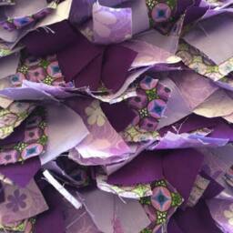 Round Rag Rug, Circle Shag Rugs, Cotton Area Boho Chic, Purple Shabby Chic Hippie Rustic Textured Newborn Photo Rug 36 - thumbnail 2