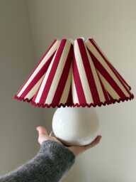 Scalloped Lampshade Tutorial - Diy Pleated Wave Shade - PDF Pattern