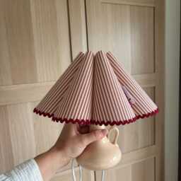 Scalloped Lampshade Tutorial - Diy Pleated Wave Shade - PDF Pattern - thumbnail 3