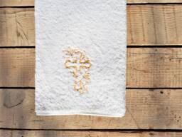Embroidered Cross Towel Personalized Cotton Hand Or Bath Towel - thumbnail 1