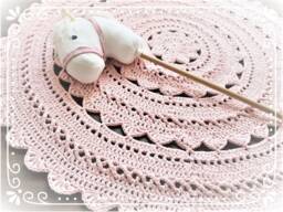 Carpet - Minoux 120 cm in Powder/Pale Pink - thumbnail 1